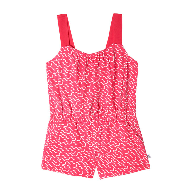 Chrissy Romper, Coral - Rompers - 1