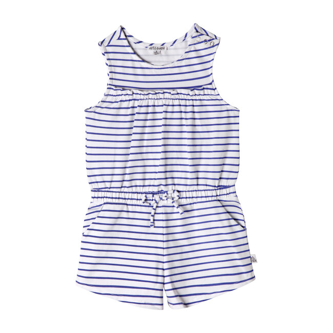 Nelli Romper, Purple Stripe - art & eden Rompers | Maisonette