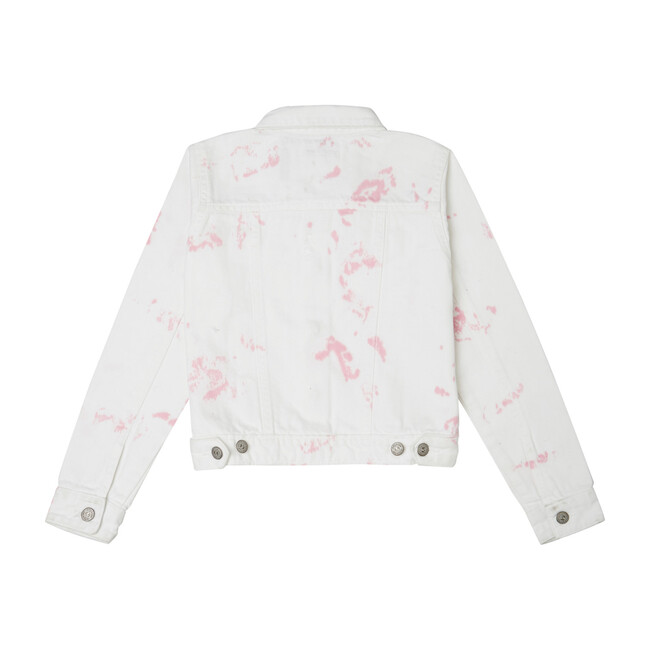 Priya Washed Jacket, Pink Tie Dye - Jackets - 2