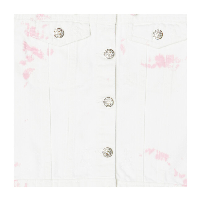 Priya Washed Jacket, Pink Tie Dye - Jackets - 3