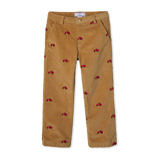 Gavin Slim Pant, Lark With Red Race Car - Pants - 1