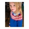 Katrina Fairisle Cotton Sweater, Bluebell Heart - Sweaters - 2