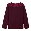 Illusion Effect Sweater, Plum