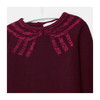 Illusion Effect Sweater, Plum