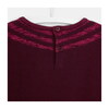 Illusion Effect Sweater, Plum