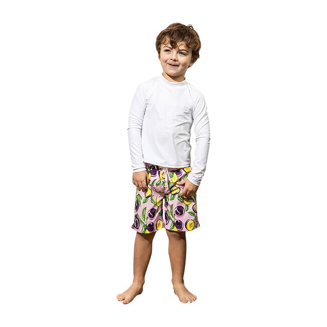 Mini Major Boys Boardshort, Honey Plum