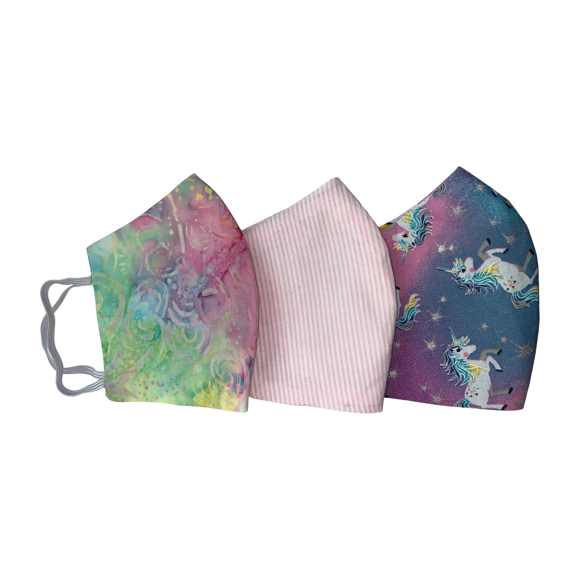 Kids Facemask bundle of 3, Unicorn Party