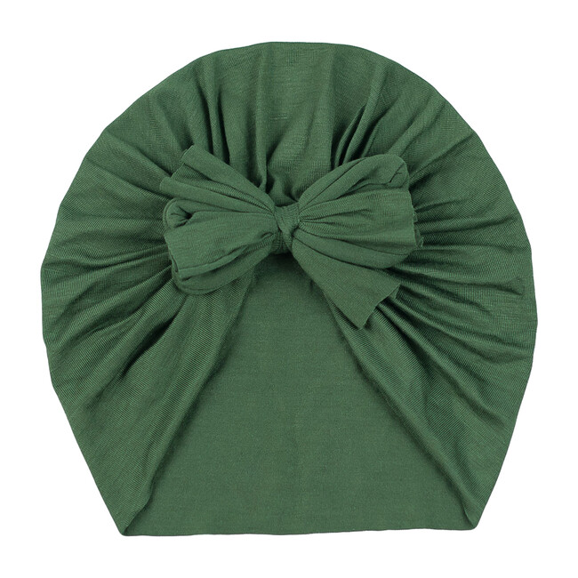 Classic Bow Headwrap, Olive Green