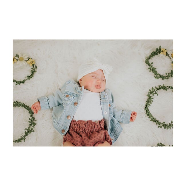 Classic Bow Headwrap, Pearl