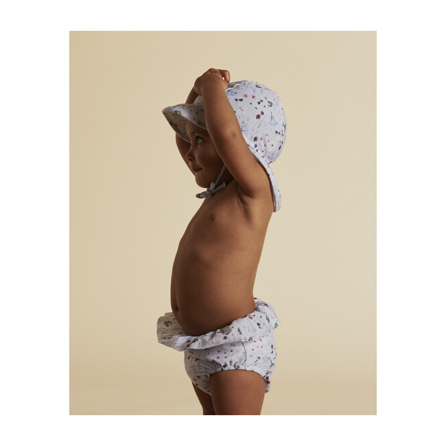 Gustas Swim Hat, Baby Blue Floral