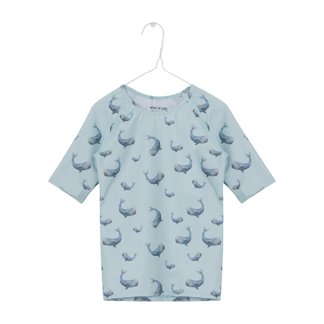Gun Swim T-Shirt Rashguard, Iced Aqua Blue