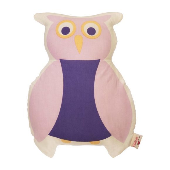 Purple Owl Large Cushion
