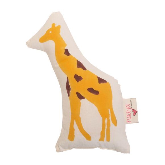 Yellow Giraffe Small Cushion