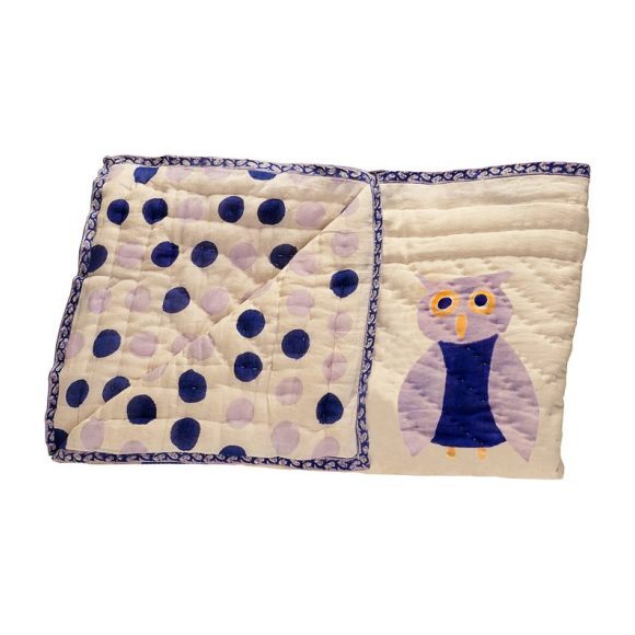 Purple Owl Organic Quilt