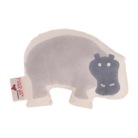 Gray Hippo Small Cushion