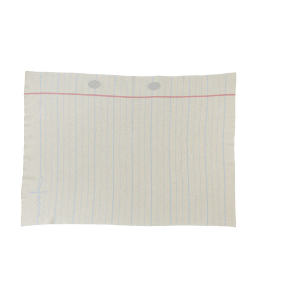 Notebook Knitted Baby Blanket, Natural