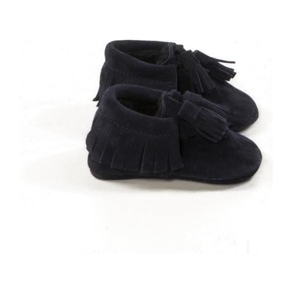Tassle Moccasins, Navy