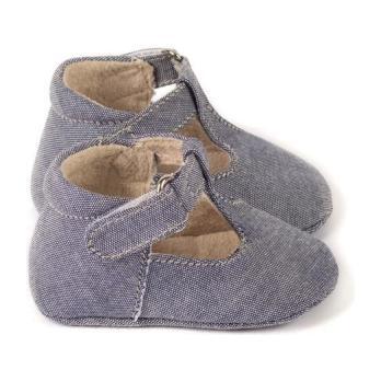 Gray Mary Janes, Indigo - Mary Janes - 1