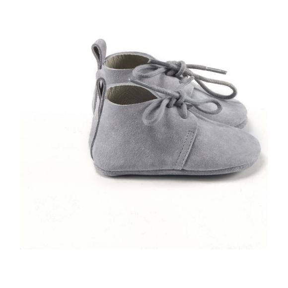 Classic Oxford Shoes, Gray - Loafers - 1