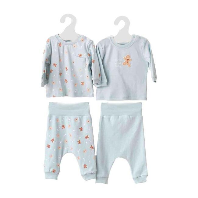4pc Gingerbread Outfit Set, Blue