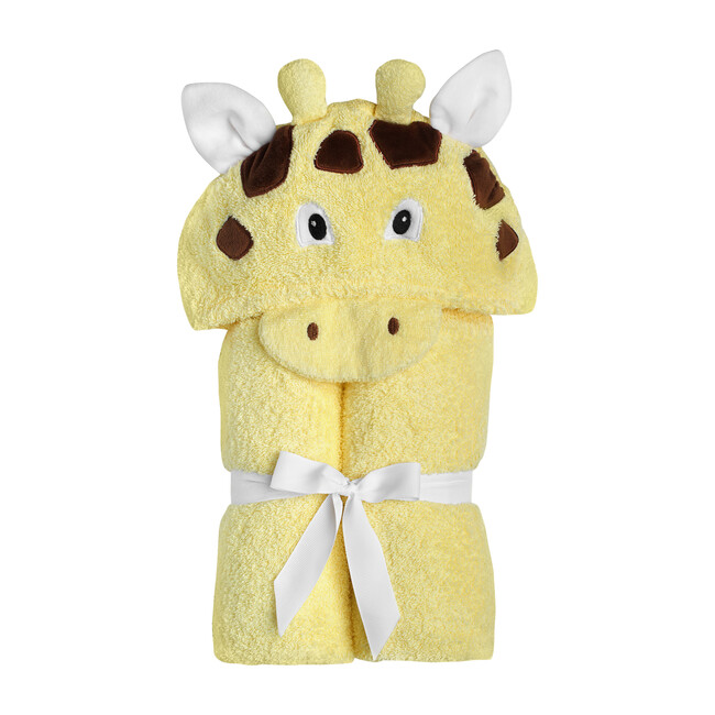 Giraffe Hooded Towel, Yellow
