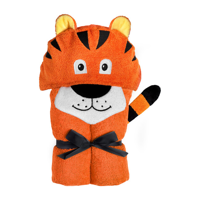 Tiger Hooded Towel, Orange