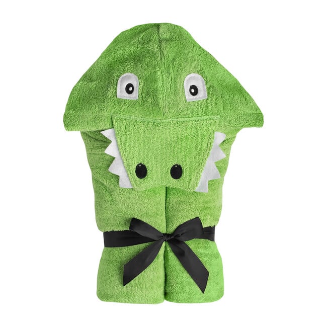 Alligator Hooded Towel, Green