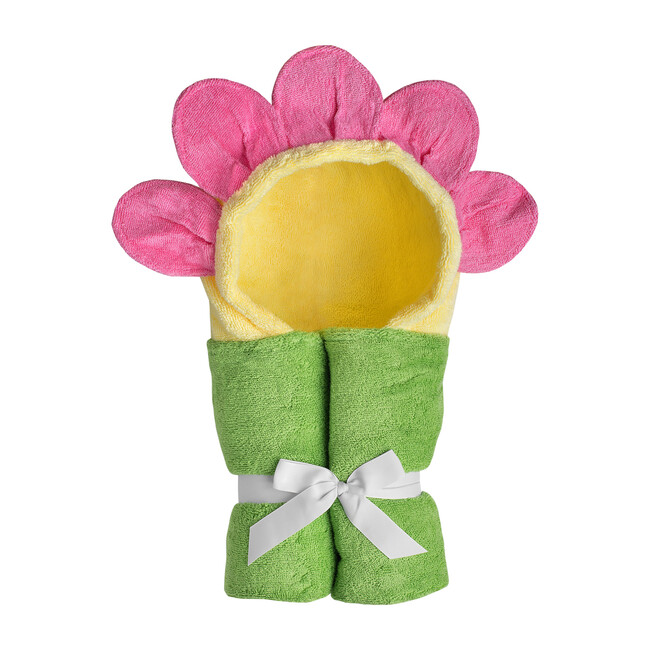 Flower Hooded Towel, Yellow