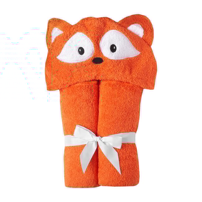 Fox Hooded Towel, Orange
