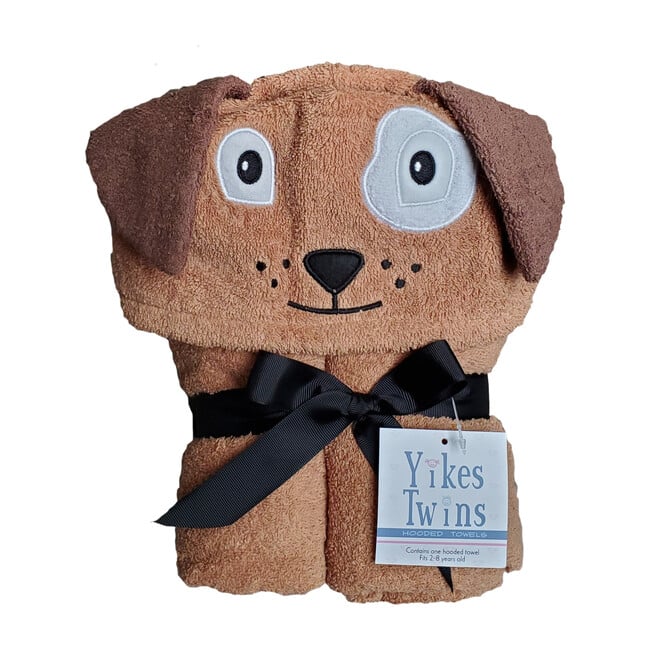 Dog Hooded Towel, Brown