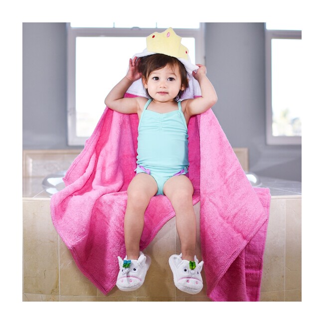 Princess Hooded Towel, Pink