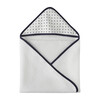 Jr. Baby Hooded Towel, Classic Navy Pin Dot - Towels - 1 - thumbnail