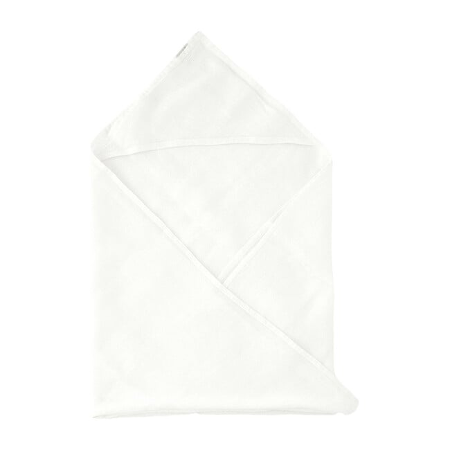 Linen Hooded Towel, White