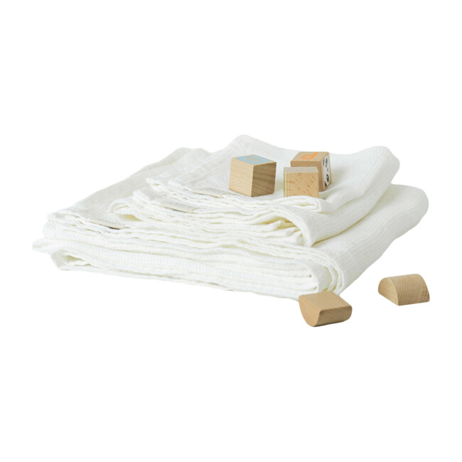 Linen Hooded Towel, White