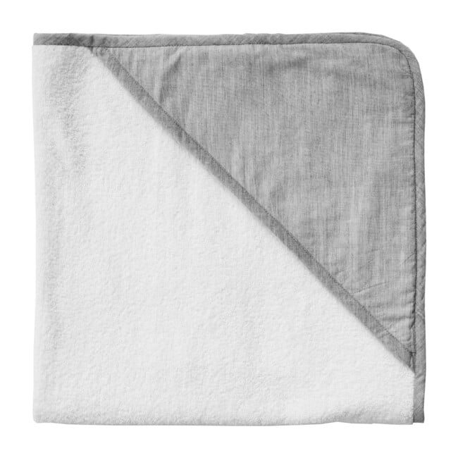 Hooded Towel, Husk Grey - Towels - 1