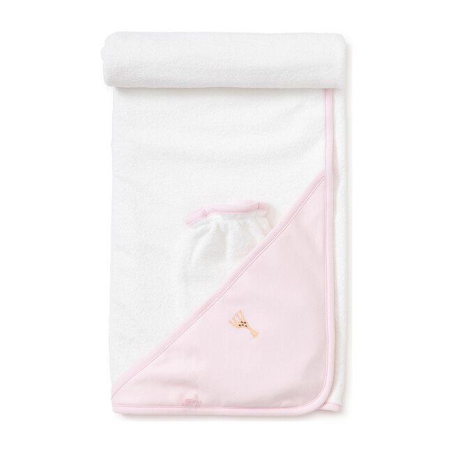 Sophie La Girafe Towel & Mitt Set, Pink