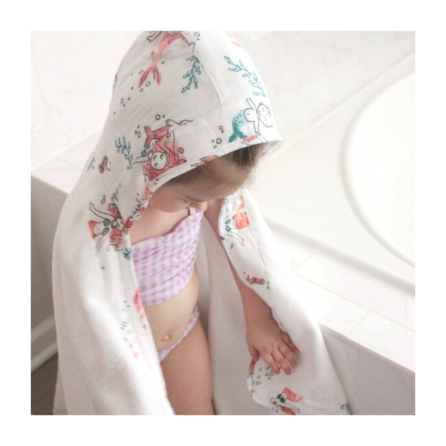 Baby Hooded Towel, Mermaid