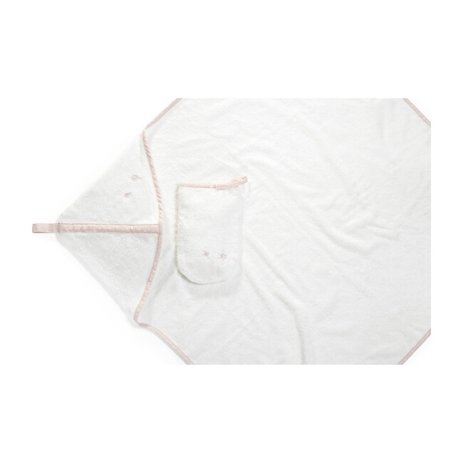 Stokke Hooded Towel, Pink Bee