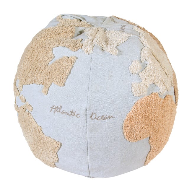 World Map Pouffe - Decorative Pillows - 1