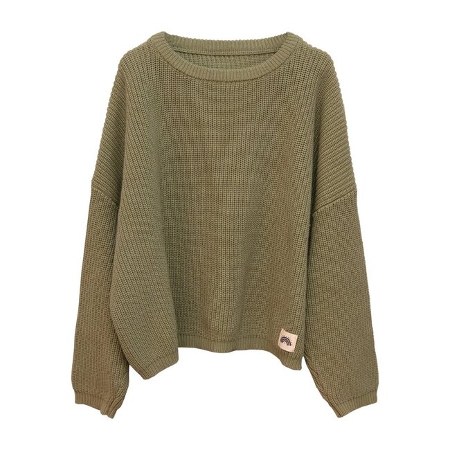 Oversized Cotton Knit, Sage