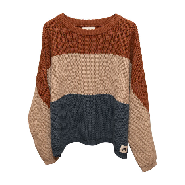 Oversized Cotton Knit, Tricolor