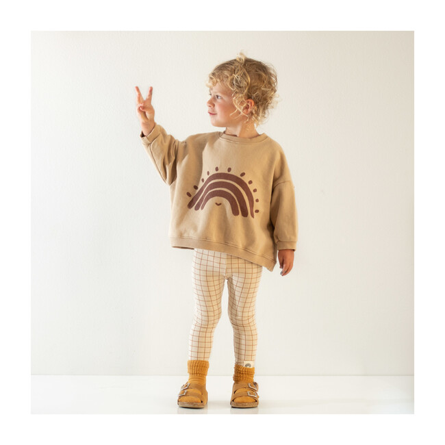 Oversized Rainbow Sweater, Latte