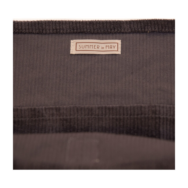 Oversized Corduroy Bag, Slate