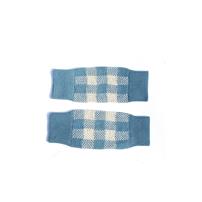 Gingham Teal Leg Warmer