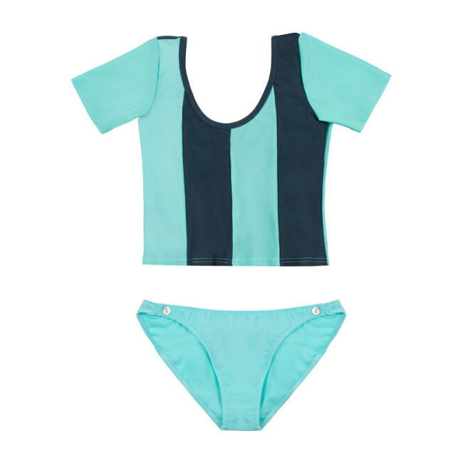 Sally Two-Piece, Tropical Blue Titanium