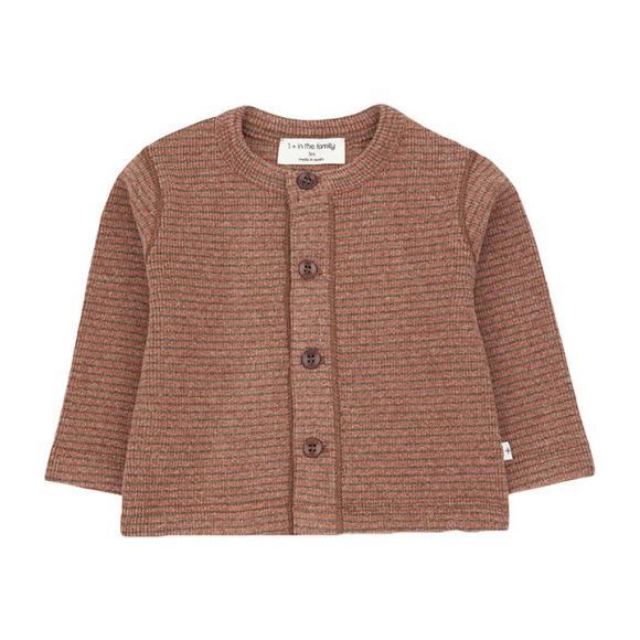 Terranova T-shirt With Thin Stripes, Brown
