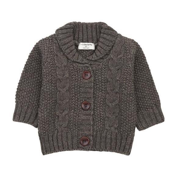 kids grey cardigan