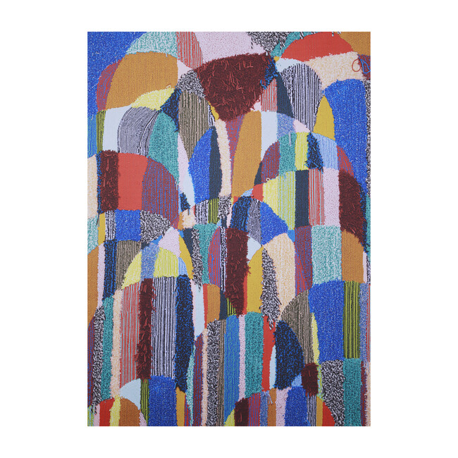Magic Sweepable Shag Floormat, OG Multi