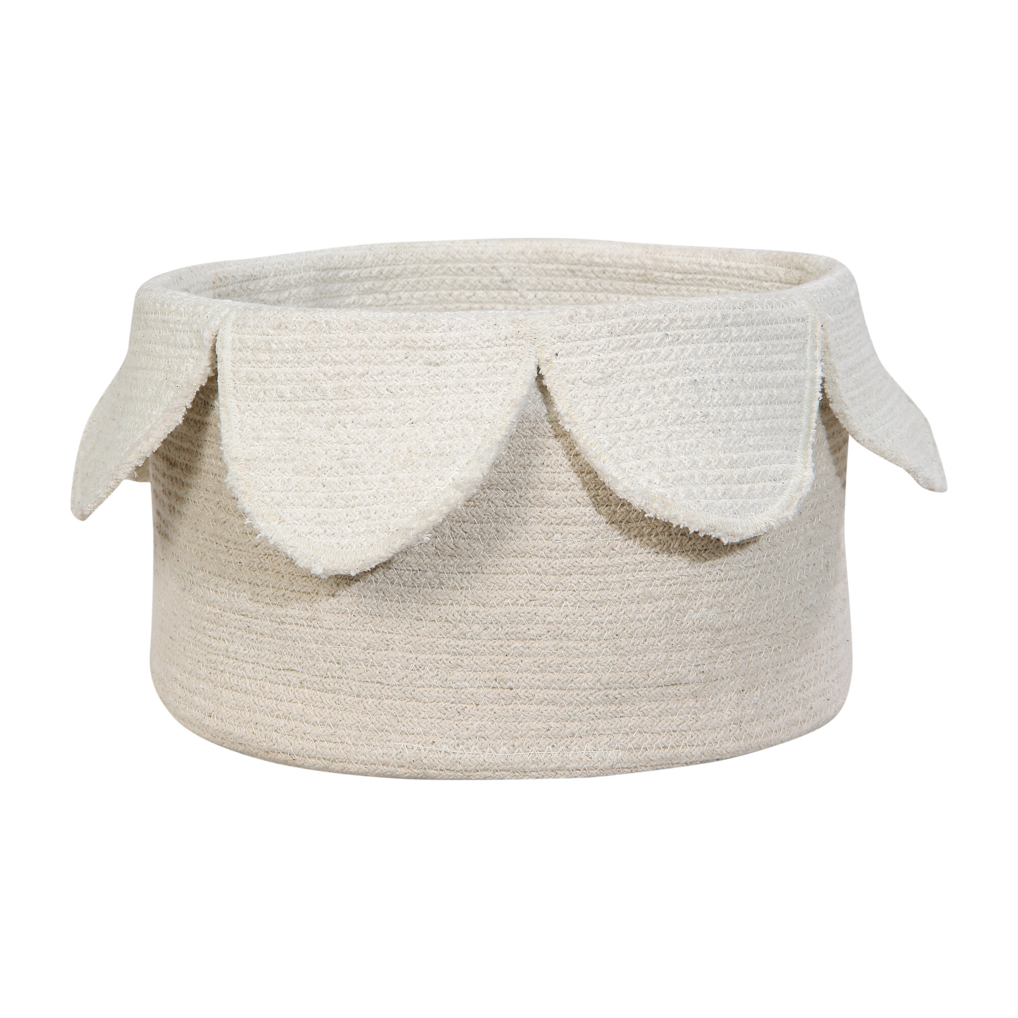 Petals Cotton Basket, Ivory
