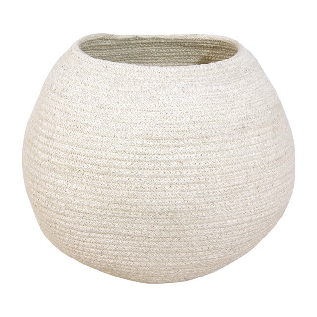 Bola Cotton Basket, Ivory